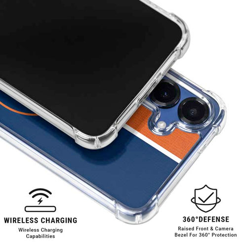 MLB Houston Astros Split Galaxy S25 Clear Case